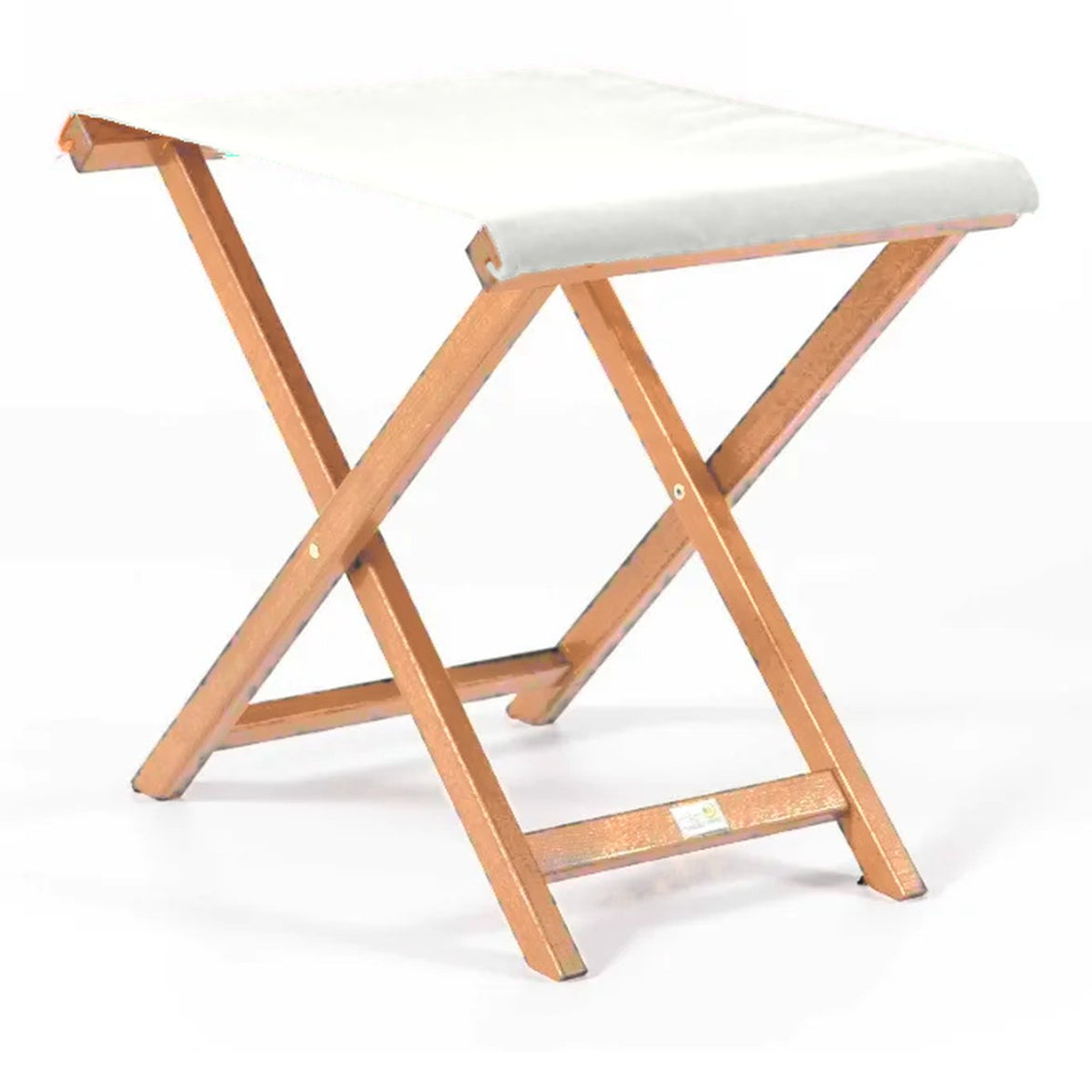 Repose-pieds Biarritz — huile de lin, toile Screen blanc