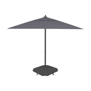 Parasol Rio 400 x 400 cm Ezpeleta, structure anthracite, toile anthracite, sans volants