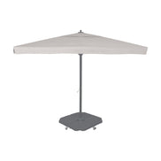 Parasol Rio 400 x 400 cm Ezpeleta, structure anthracite, toile canvas, avec volants