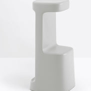 Tabouret de bar Serif 860 gris clair vue de profil