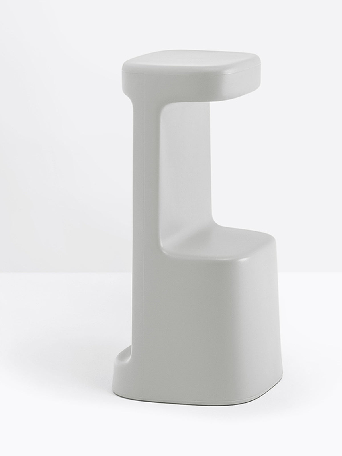 Tabouret de bar Serif 860 gris clair vue de profil
