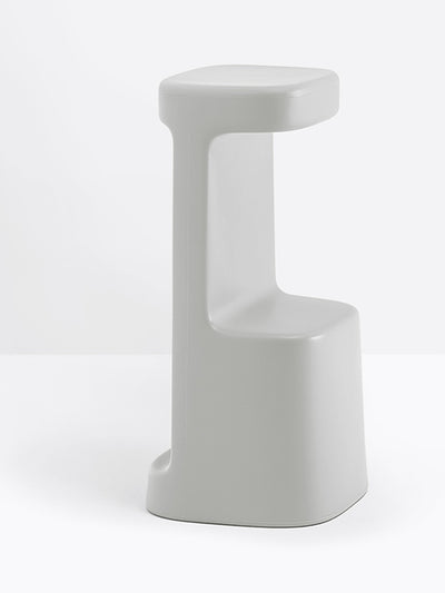 Tabouret de bar Serif 860 gris clair vue de profil