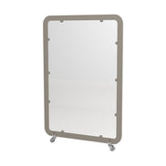 Séparateur mobile Siena Mini Panel Ezpeleta, méthacrylate, structure taupe