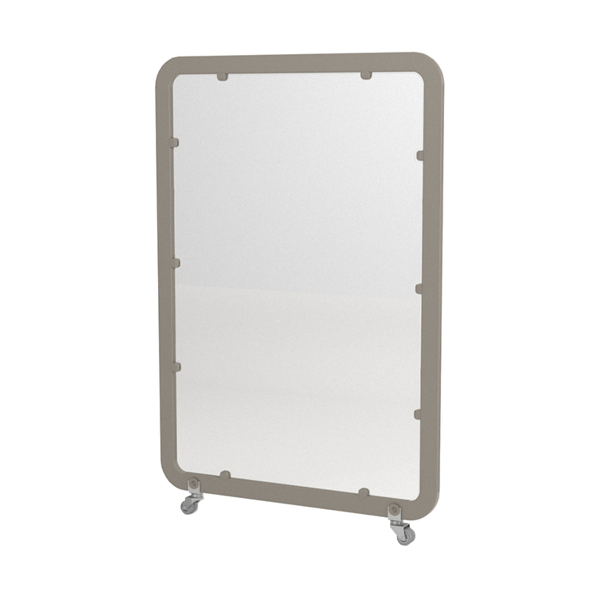 Séparateur mobile Siena Mini Panel Ezpeleta, méthacrylate, structure taupe