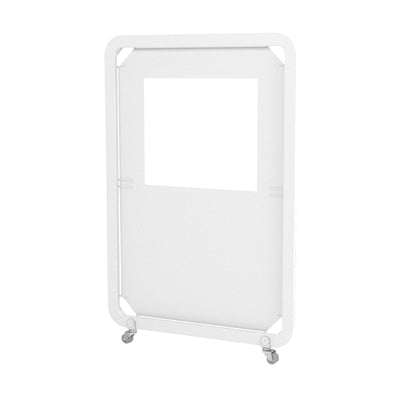 Séparateur mobile Siena Mini Panel Ezpeleta, toile blanche