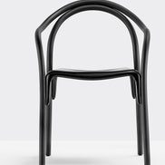 Fauteuil Soul 3745 noir vue de trois quarts