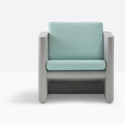 Fauteuil lounge Sunset 625 beige avec coussins d'assise et de dossier