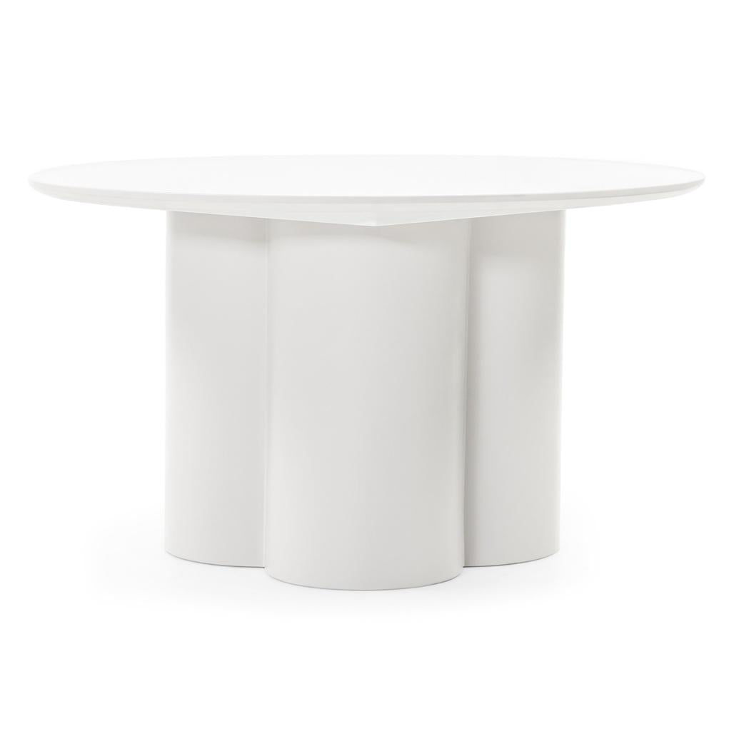 Table basse Lavano Ø80 cm gris-beige