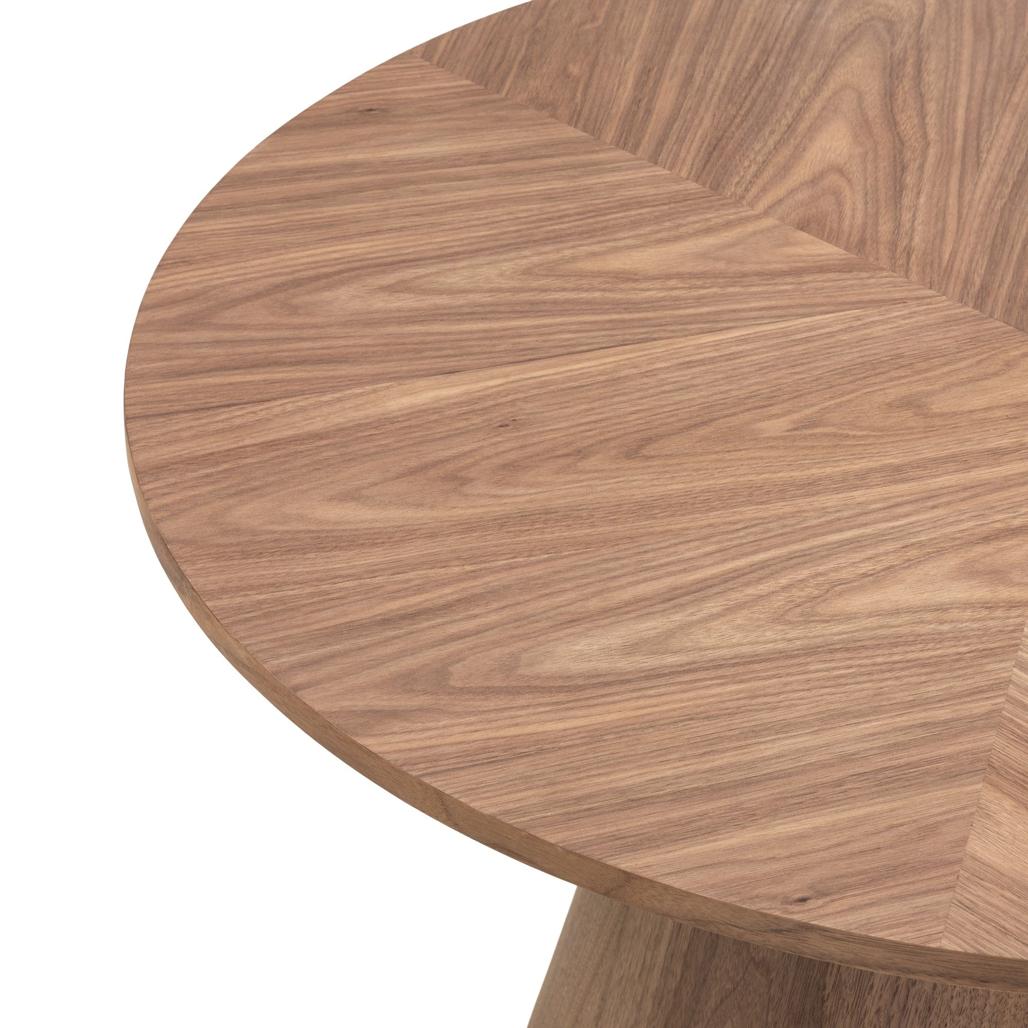 Table basse Mariel Ø90 cm noyer