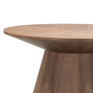 Table basse Mariel Ø90 cm noyer