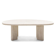 Table basse Nadin 130 cm effet travertin