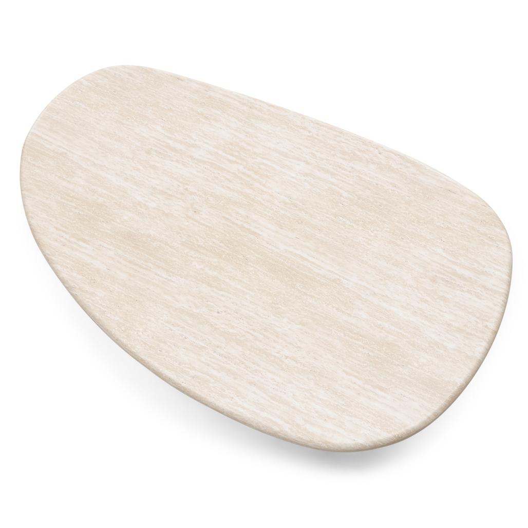 Table basse Nadin 130 cm effet travertin