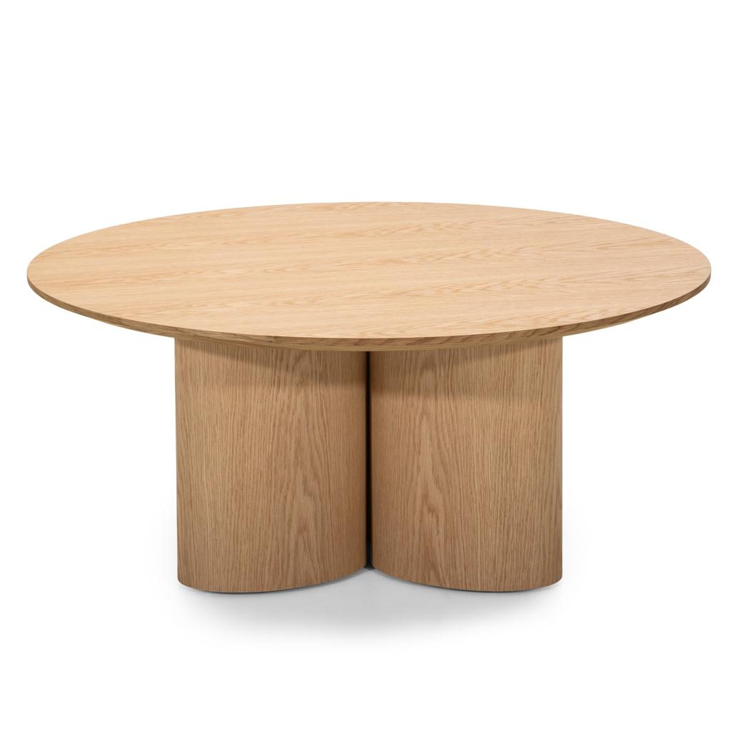 Table basse Naora Ø100 cm chêne naturel