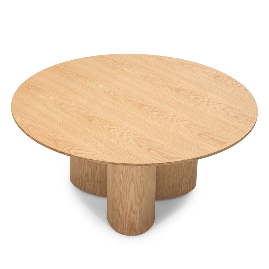 Table basse Naora Ø100 cm chêne naturel