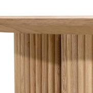 Table basse Naora II Ø100 cm base à lamelles