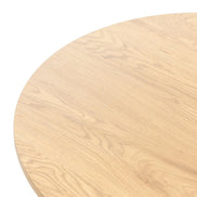 Table basse Unanime Ø80 cm à lattes chêne