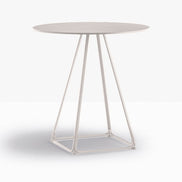 Table complète ronde Lunar Pedrali — coloris Beige BE100