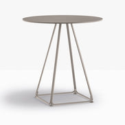 Table complète ronde Lunar Pedrali — coloris Taupe BE200