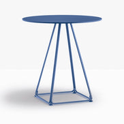 Table complète ronde Lunar Pedrali — coloris Bleu BL300