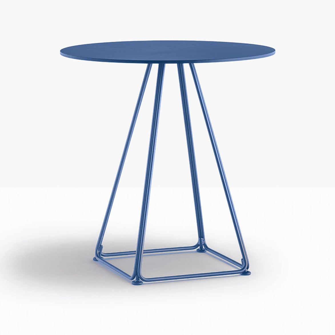 Table complète ronde Lunar Pedrali — coloris Bleu BL300