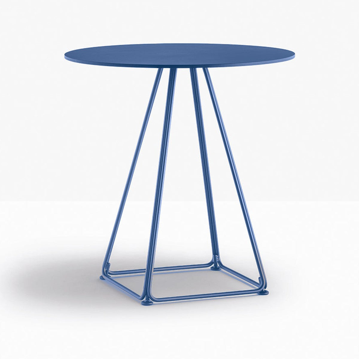 Table complète ronde Lunar Pedrali — coloris Bleu BL300