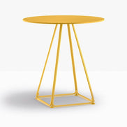 Table complète ronde Lunar Pedrali — coloris Jaune moutarde GI100