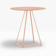 Table complète ronde Lunar Pedrali — coloris Rose RA100