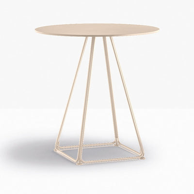 Table complète ronde Lunar Pedrali — coloris Sable clair SA200