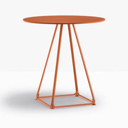 Table complète ronde Lunar Pedrali — coloris Terracotta TE