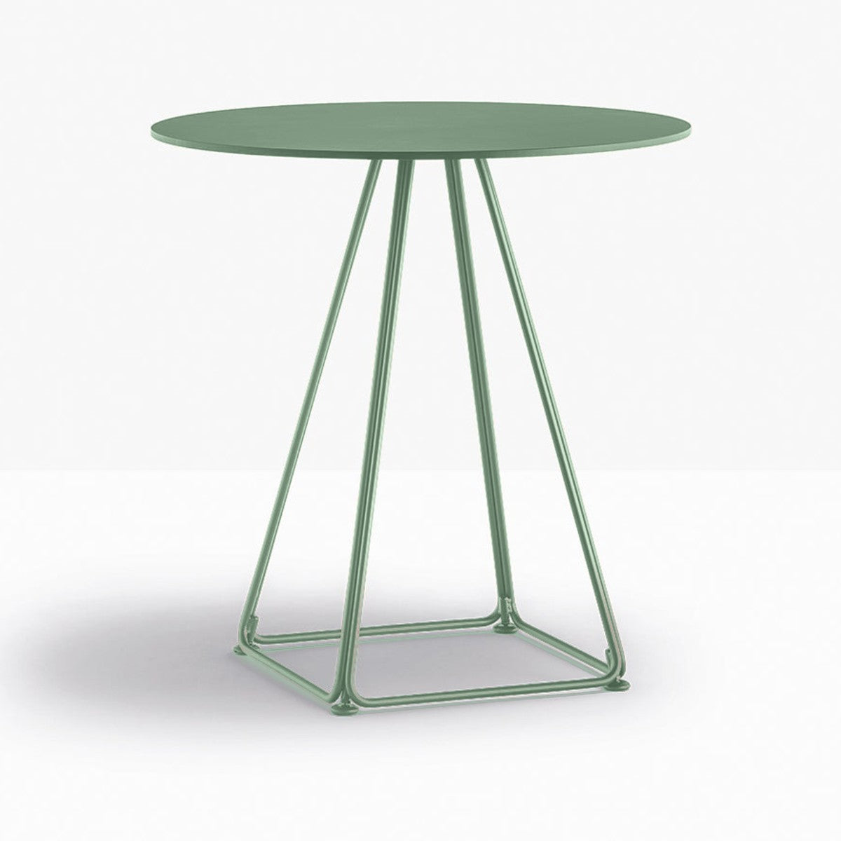 Table complète ronde Lunar Pedrali — coloris Vert d'eau VE600