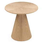 Table d'appoint Orb Ø60 cm chêne naturel — vue d'ensemble