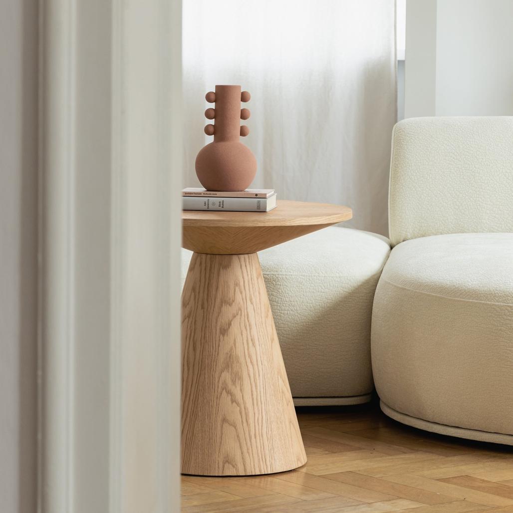 Table d'appoint Orb Ø60 cm chêne naturel