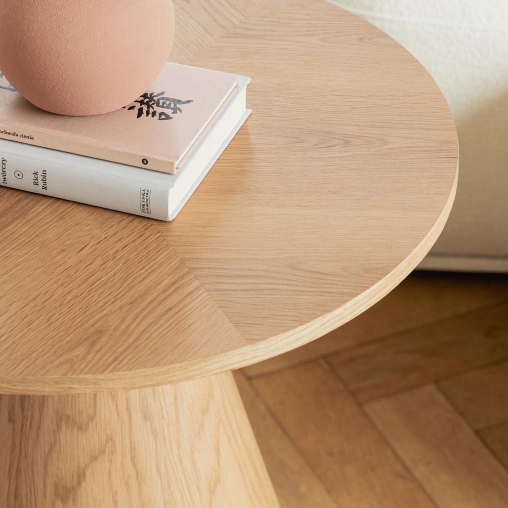Table d'appoint Orb Ø60 cm chêne naturel