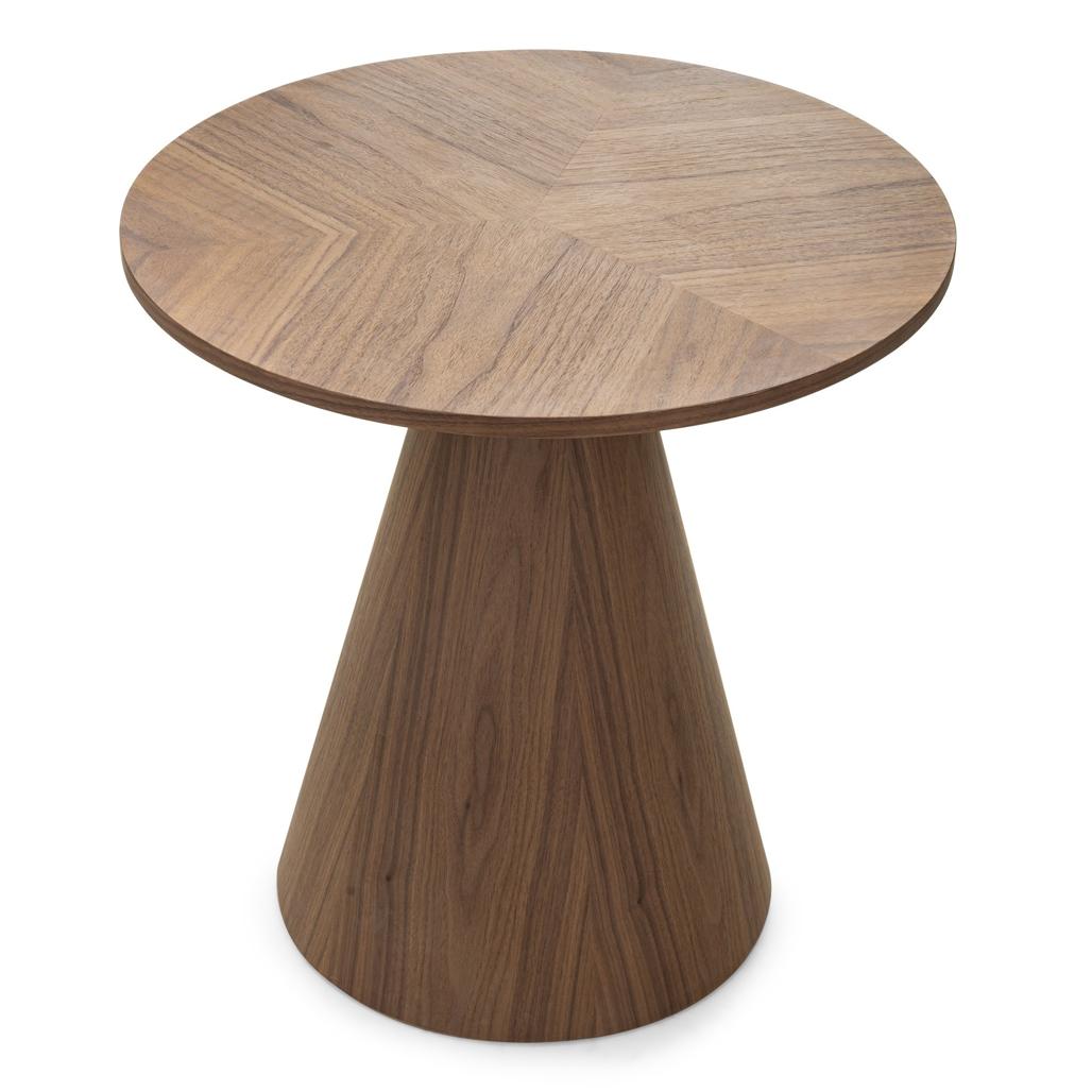 Table d'appoint Orez Ø60 cm noyer — vue d'ensemble