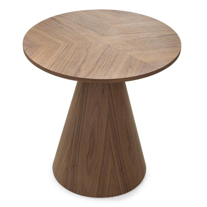 Table d'appoint Orez Ø60 cm noyer — vue d'ensemble