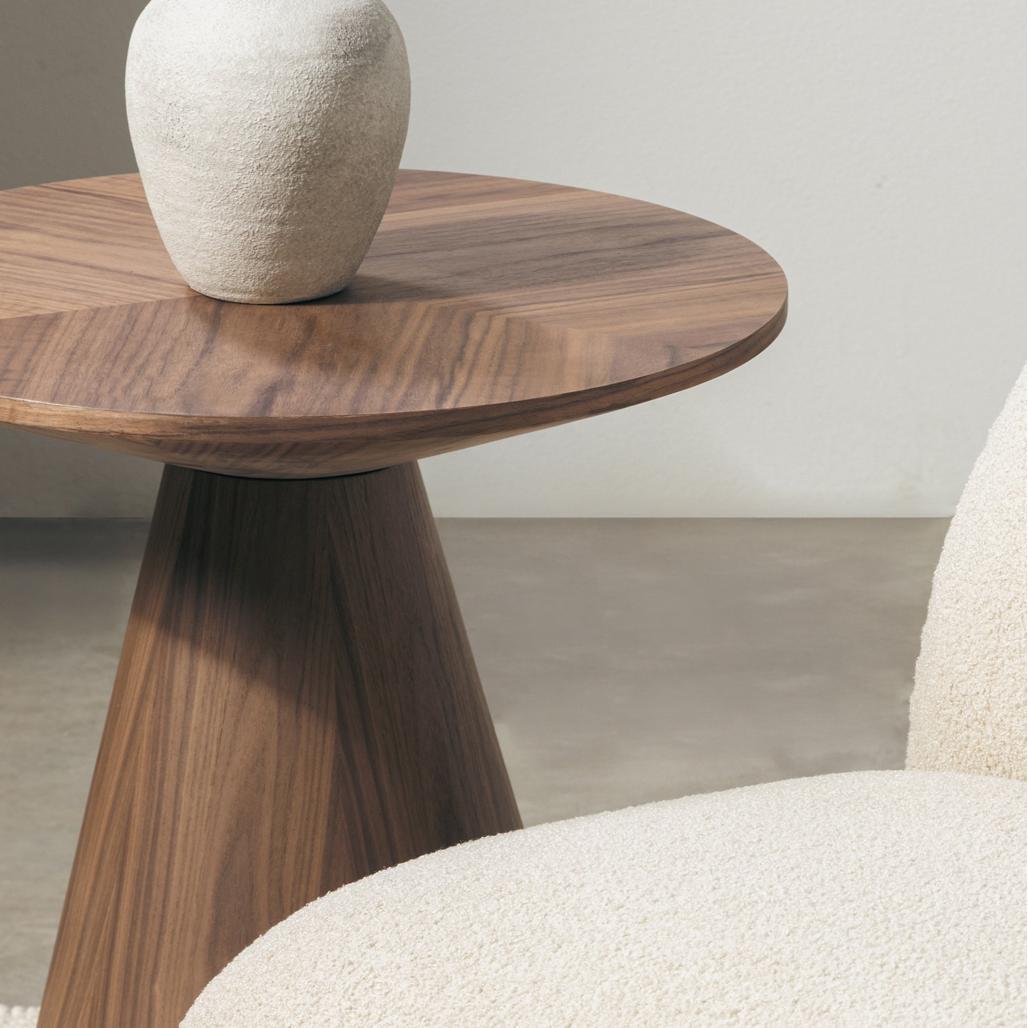 Table d'appoint Orez Ø60 cm noyer