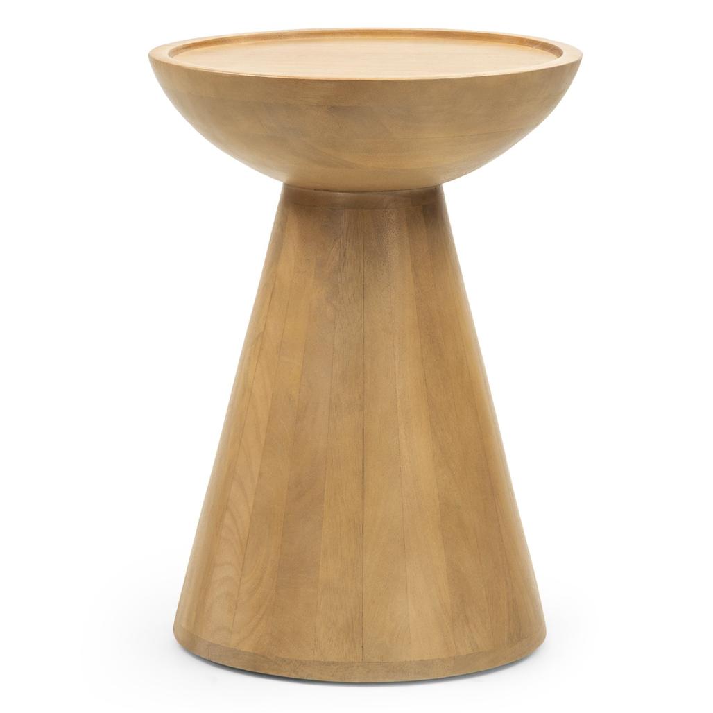 Table d'appoint Turi Ø40 cm manguier massif — vue d'ensemble