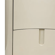 Table de chevet Enav 2 tiroirs blanc crème