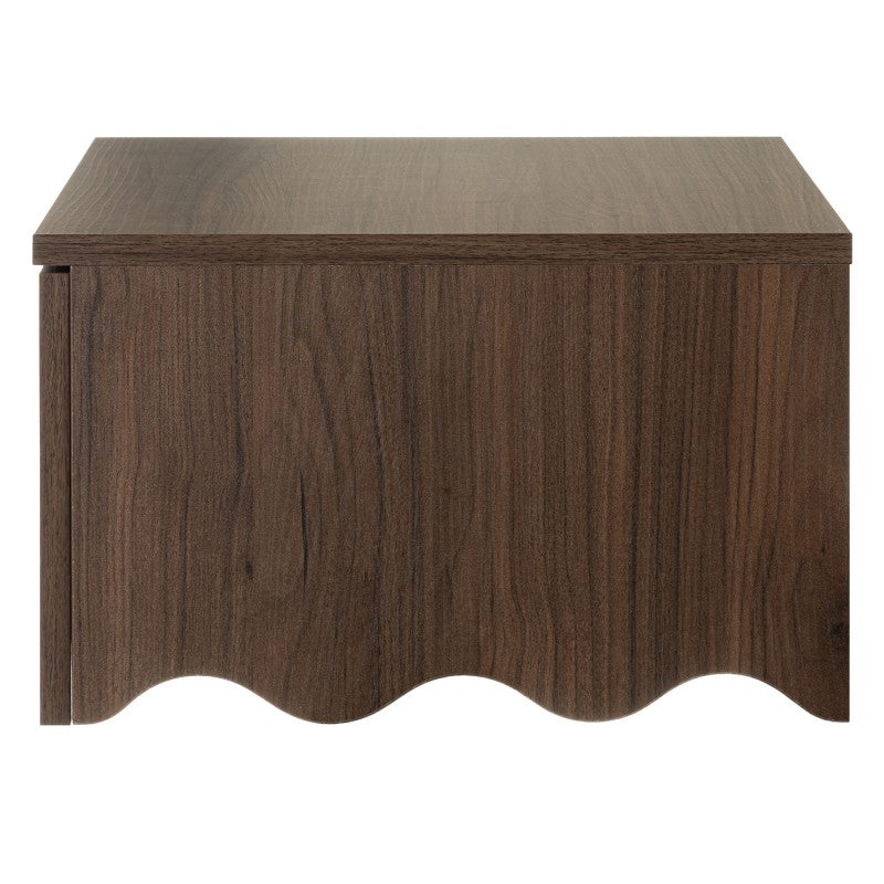 Table de chevet murale Tim noyer