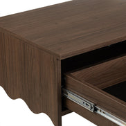 Table de chevet murale Tim noyer