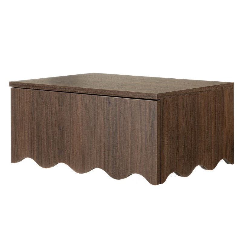 Table de chevet murale Tim noyer