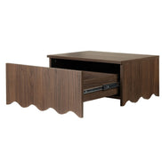 Table de chevet murale Tim noyer