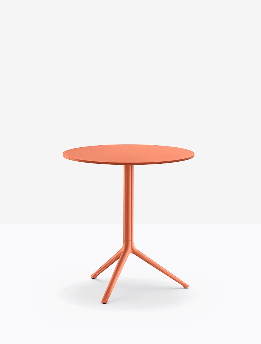 Piètement de table Elliot Pedrali, base Ø66 — coloris Orange AR500E