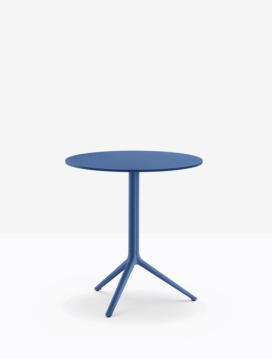 Piètement de table Elliot Pedrali, base Ø66 — coloris Bleu BL300E