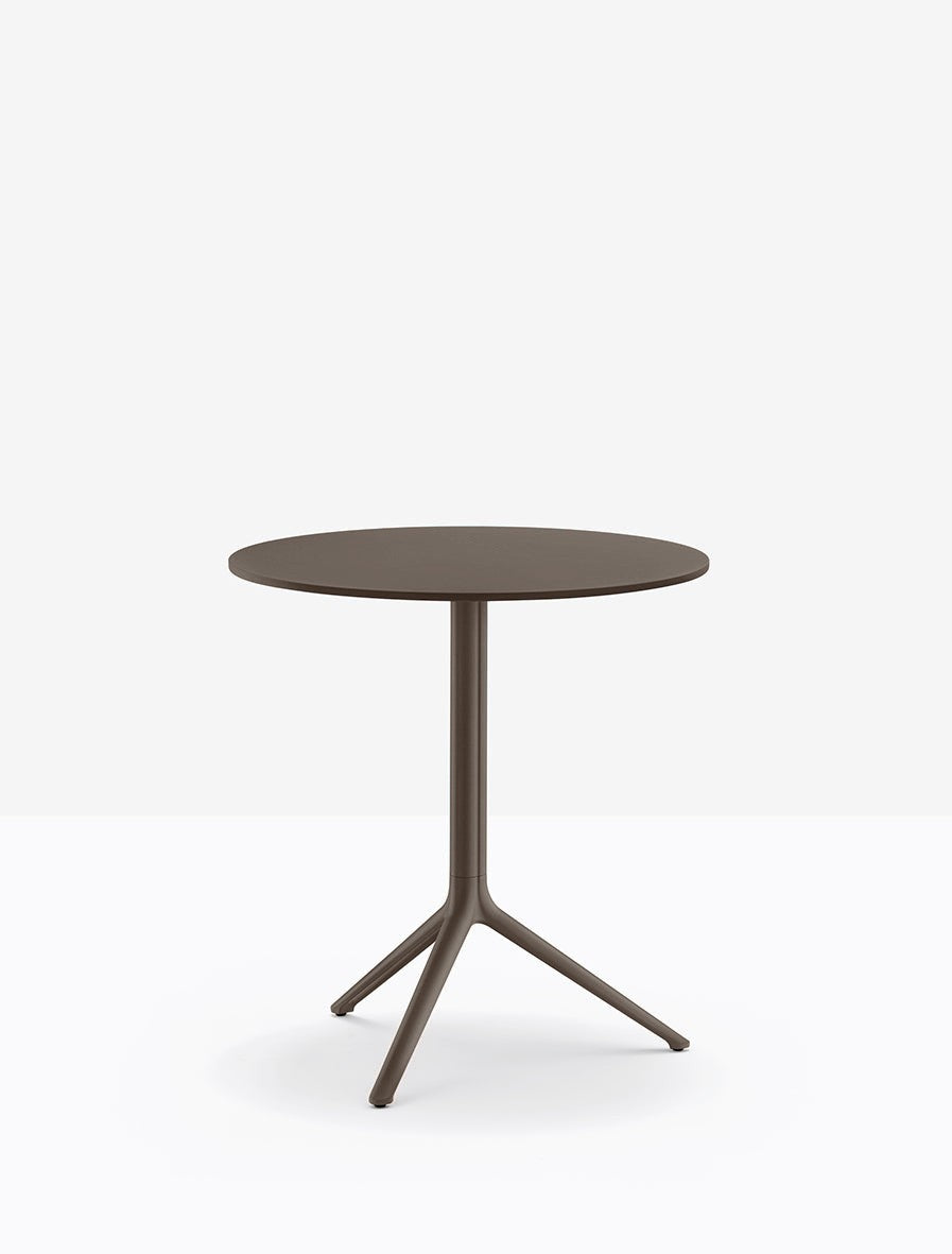 Piètement de table Elliot Pedrali, base Ø66 — coloris Marron MGE