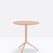 Piètement Elliot et plateau rond acier Rose RA100