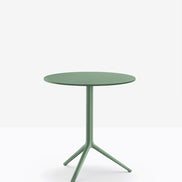 Piètement Elliot et plateau rond acier Vert d'eau VE600