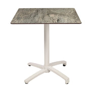 Table Kos Ezpeleta, structure blanc, plateau stone
