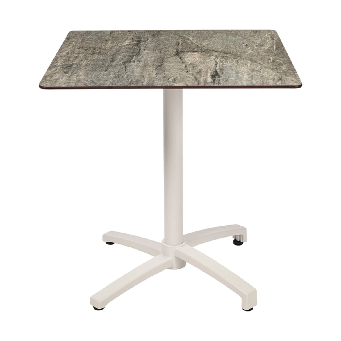 Table Kos Ezpeleta, structure blanc, plateau stone