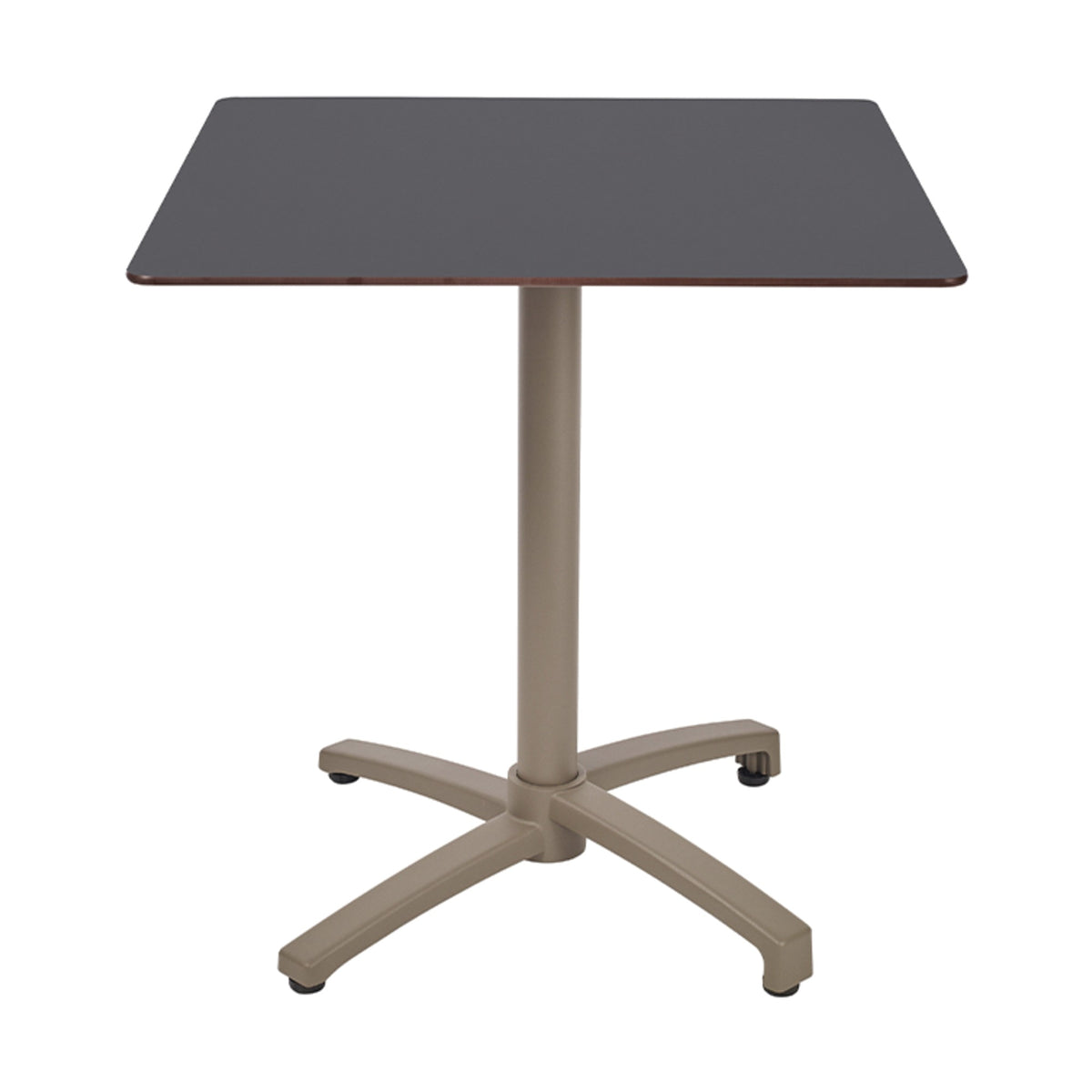 Table Kos Ezpeleta, structure taupe, plateau anthracite